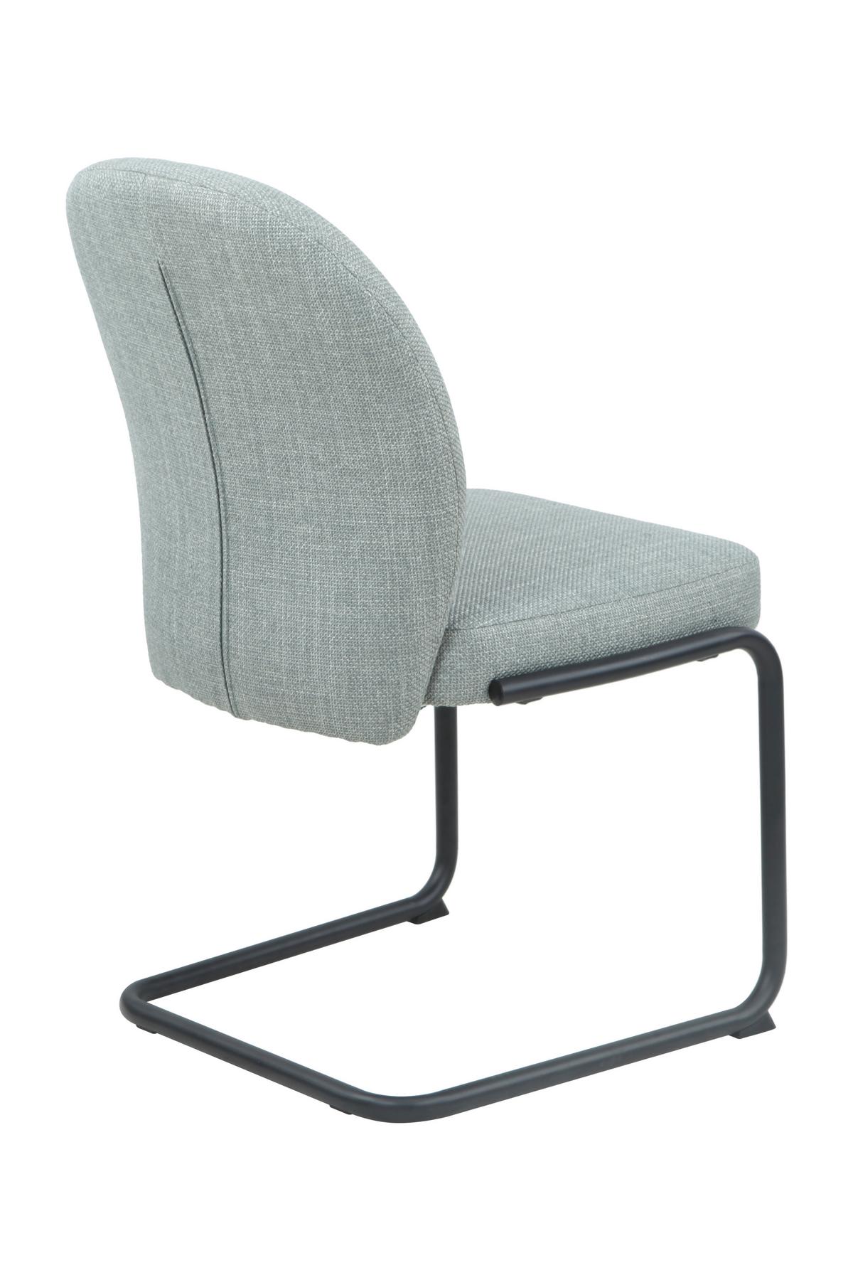 Schwingstuhl-Set Karen 2er-Set Mintgrün - Schwarz/Mintgrün, MODERN, Textil/Metall (53/90/62cm) - MID.YOU