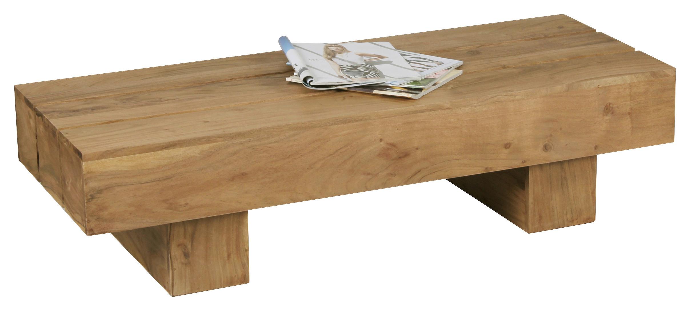 Couchtisch Sira Akazie Massiv - Akaziefarben, Design, Holz (120/45/30cm) - MID.YOU