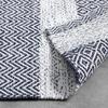 HANDVÄVD MATTA ELISA - vit/mörkgrå, Modern, textil (60/120cm) - Mömax