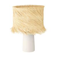 Tischleuchte 390239*paisano - Beige/Naturfarben, Natur, Naturmaterialien/Keramik (30/51,5cm) - Eglo