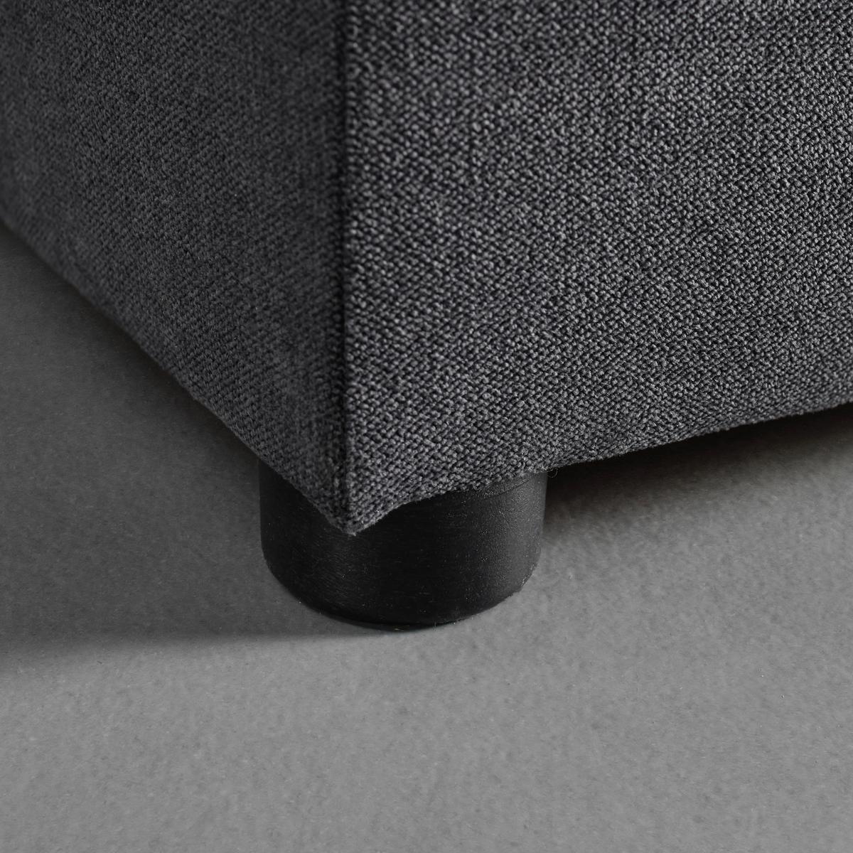 Boxspringbett Maja ca. 180x200 cm Grau mit Topper - Schwarz/Grau, Modern, Holz/Kunststoff (180/200cm) - Bessagi Home