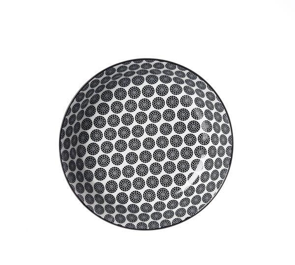 TALERZ DO ZUPY 83545 - czarny/biały, Basics, ceramika (20,5cm) - Ritzenhoff Breker