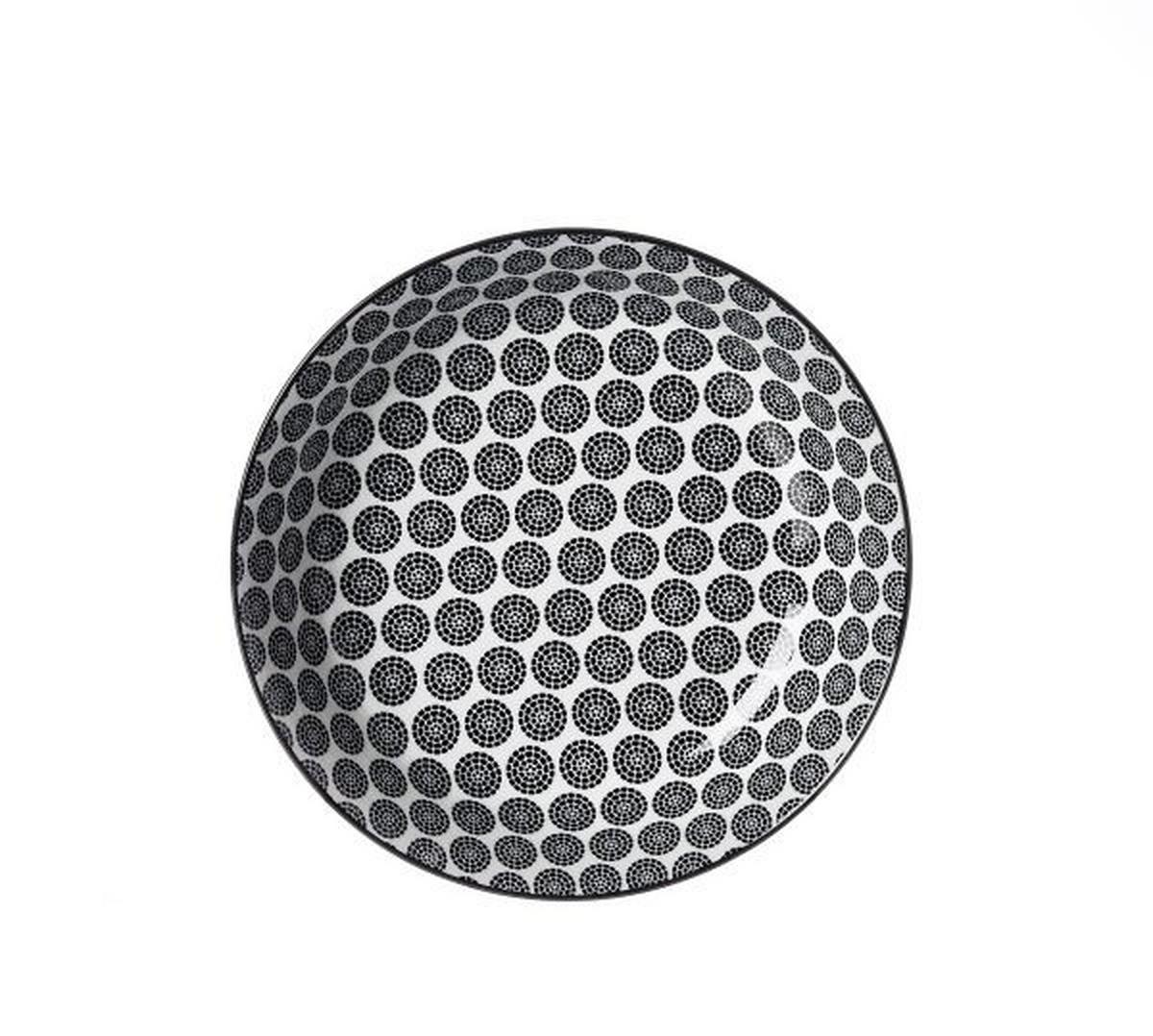 TALERZ DO ZUPY 83545 - czarny/biały, Basics, ceramika (20,5cm) - Ritzenhoff Breker