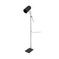 Stehleuchte Stehlampe Celeste 125 - Silberfarben/Schwarz, Trend, Kunststoff/Stein (58/138/18cm) - Kayoom