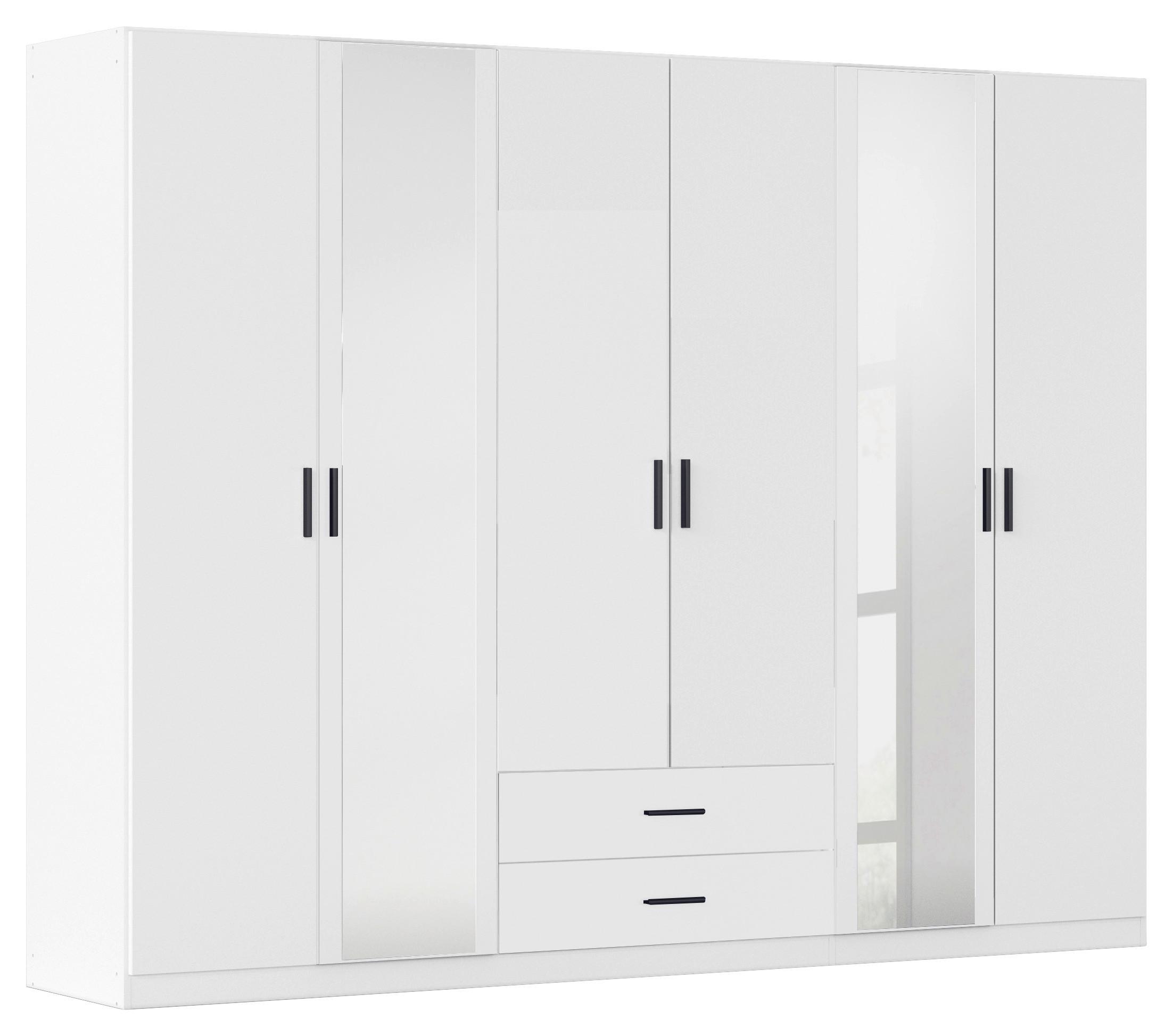 DULAP USI ROTATIVE DESPINA - alb, Konventionell, material pe bază de lemn (271/210/54cm)