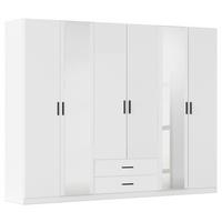 DULAP USI ROTATIVE DESPINA - alb, Konventionell, material pe bază de lemn (271/210/54cm)