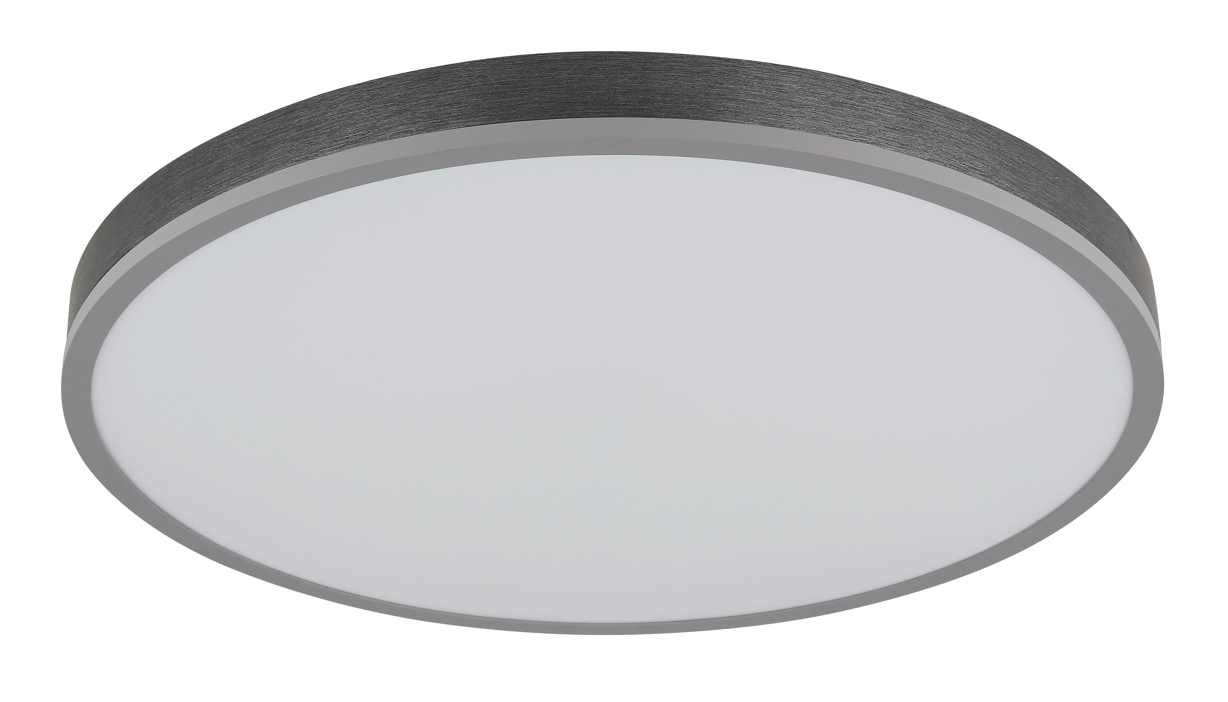 LED-DECKENLEUCHTE 416080AD4R-CCT DORO - Weiss/Dunkelgrau, Basics, Kunststoff/Metall (60/8,5cm) - Globo