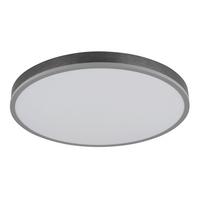 LED-DECKENLEUCHTE 416080AD4R-CCT DORO - Weiss/Dunkelgrau, Basics, Kunststoff/Metall (60/8,5cm) - Globo