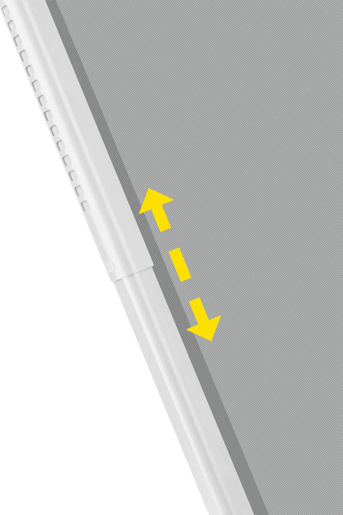 Mückenschutzvorhang Dachfenster Weiß ca. 100x160cm - Weiß, Kunststoff/Textil (100/160cm)