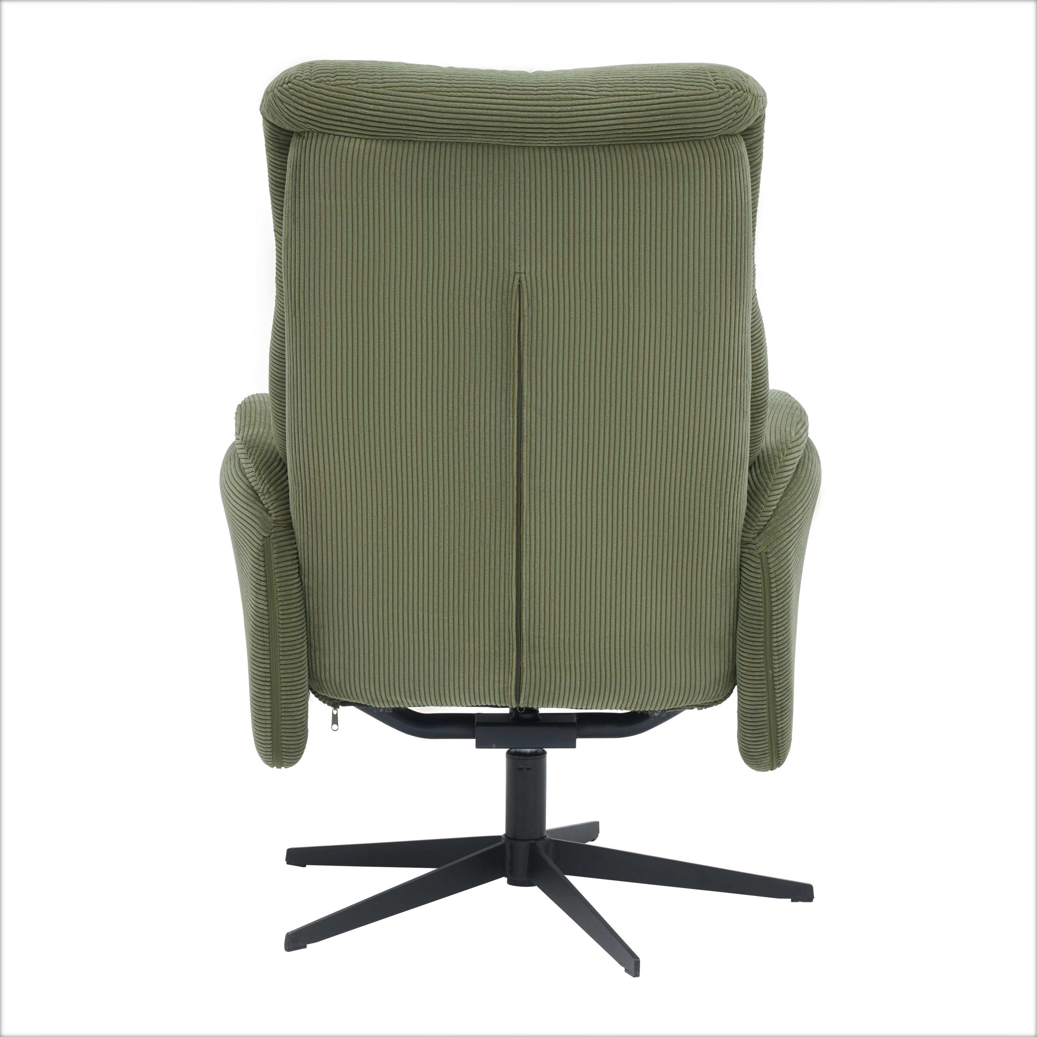 RELAXFÅTÖLJ STAR - grön/svart, Modern, metall/textil (72/105-94/91-114cm) - Mömax
