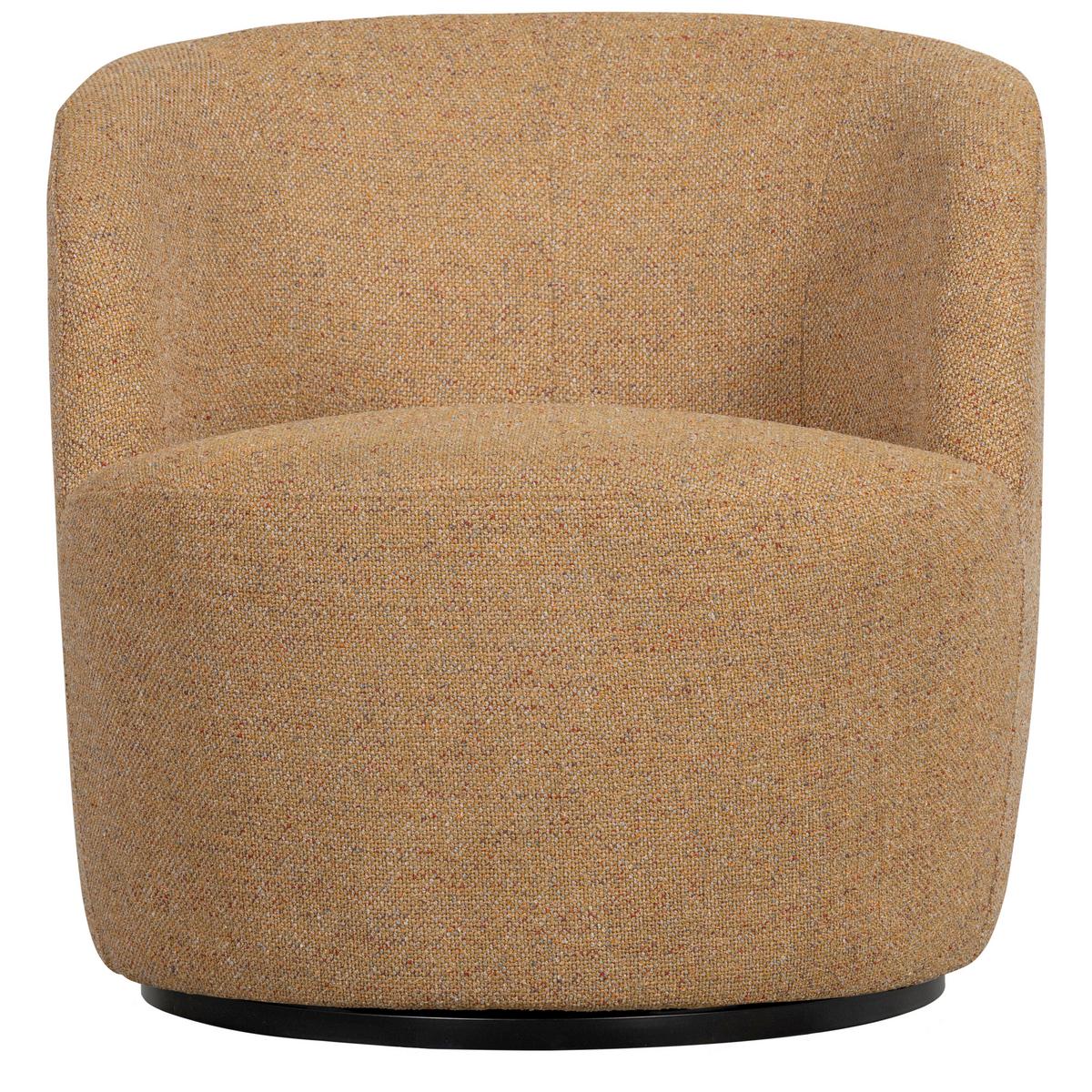 Cocktailsessel Serra Gelb - Currygelb/Schwarz, Design, Kunststoff/Textil (70/68/77cm) - Livetastic