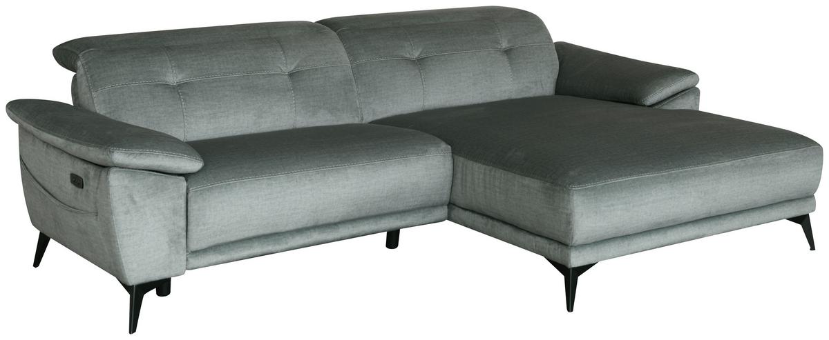 Canapea BONN - gri, Modern, lemn/metal (262/79/170cm)
