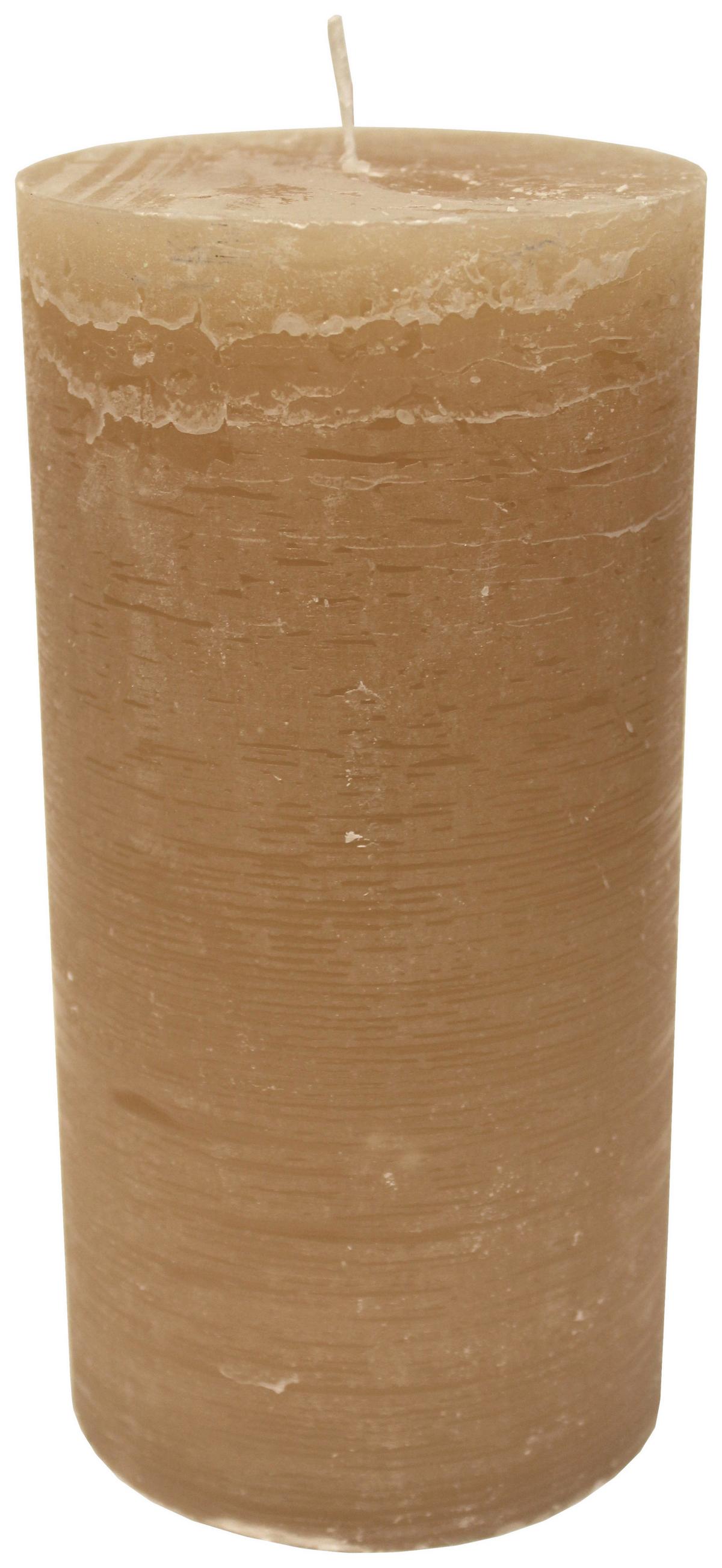 Sveča Ruth - temno roza/siva, Moderno (10/20cm) - Premium Living