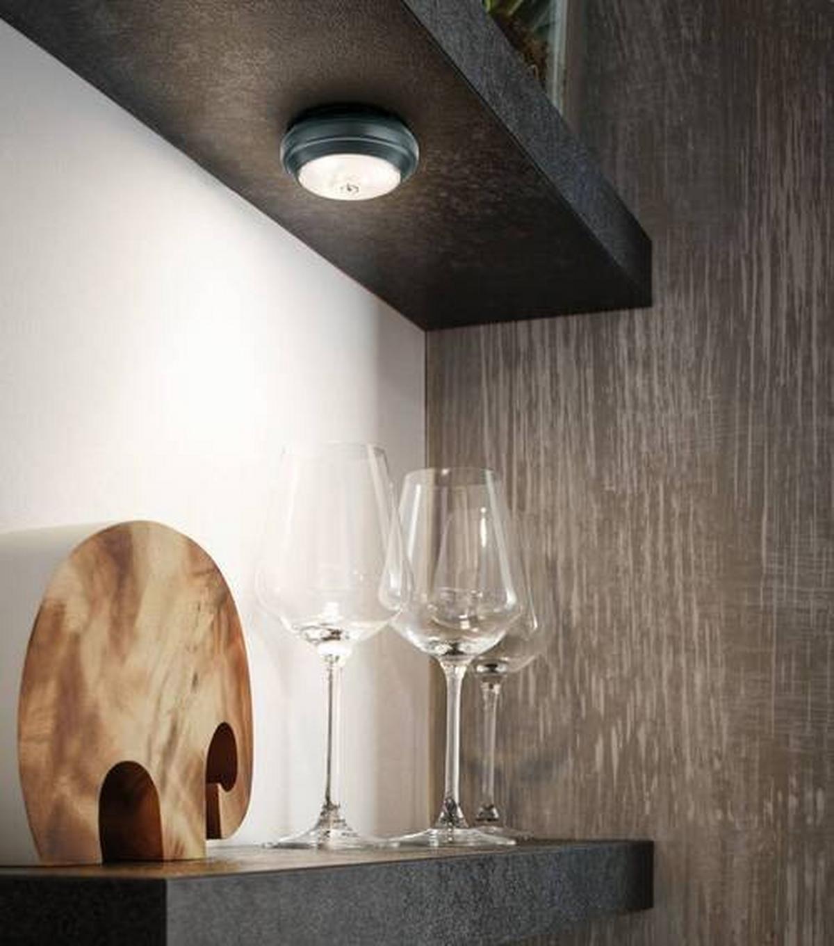 LED-Spot ButtonLED in Anthrazit max. 0,6 Watt - Anthrazit, Basics, Kunststoff (8,8cm) - Paulmann