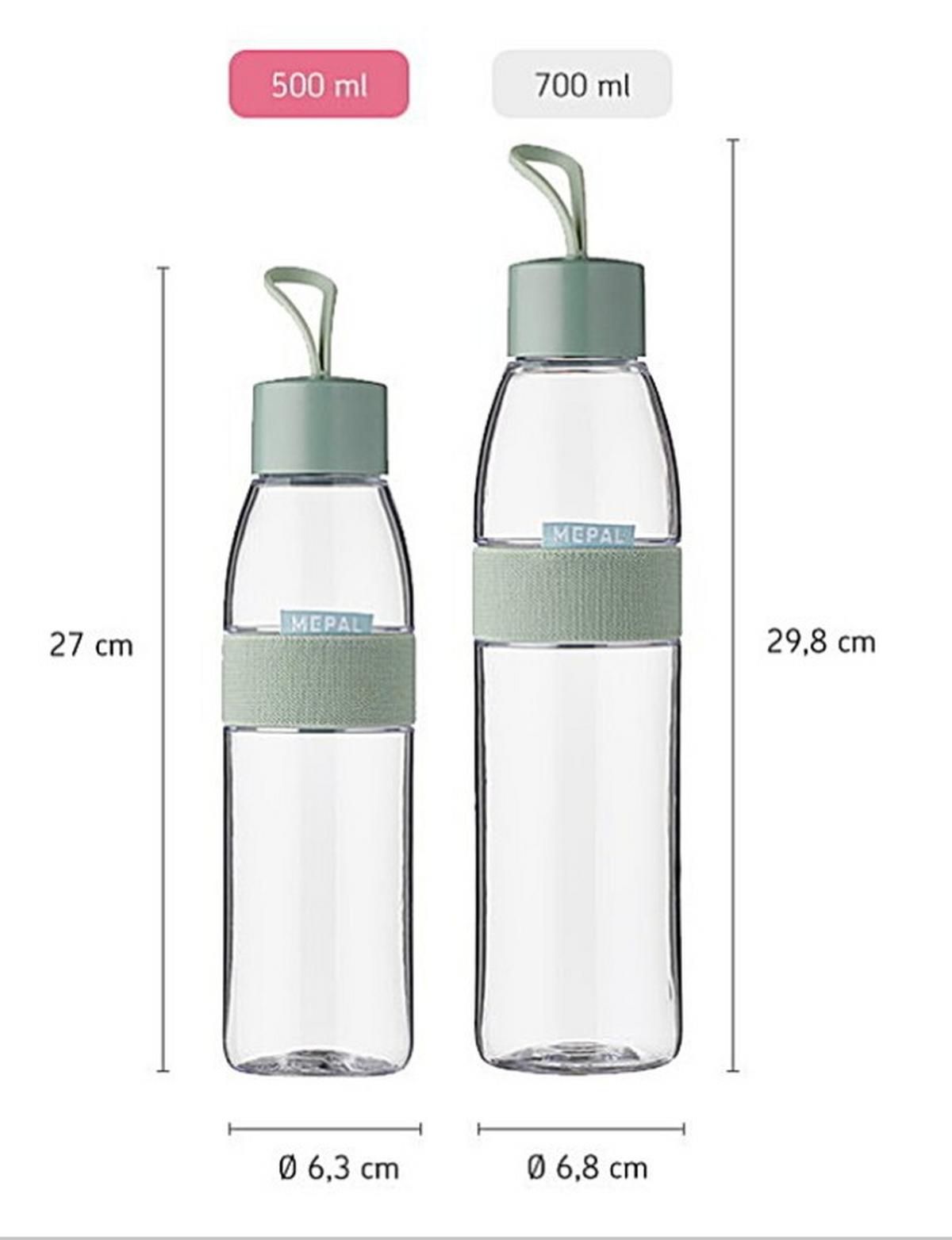 BUTELKA UNIWERSALNA 107778041100 MEPAL - czarny/przezroczysty, Konventionell, tworzywo sztuczne (0,7l) - Mepal