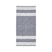 Handwebteppich In Hellgrau Ca. 60x120 - Weiss/Dunkelgrau, Modern, Textil (60/120cm) - Mömax