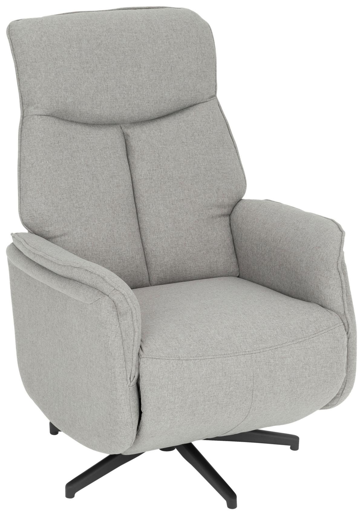 FOTEL TELEWIZYJNY TANJA - czarny/szary, Design, metal/tkanina (71/105/85cm) - MID.YOU