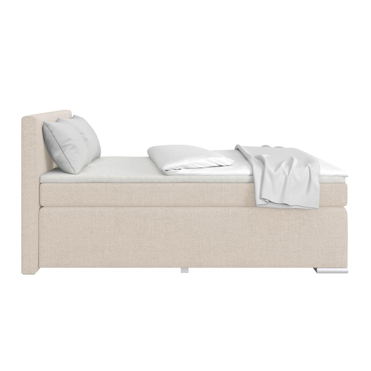 Boxspring Krevet Mira - bež, Konvencionalno, metal/tekstil (140/200cm) - Best Price