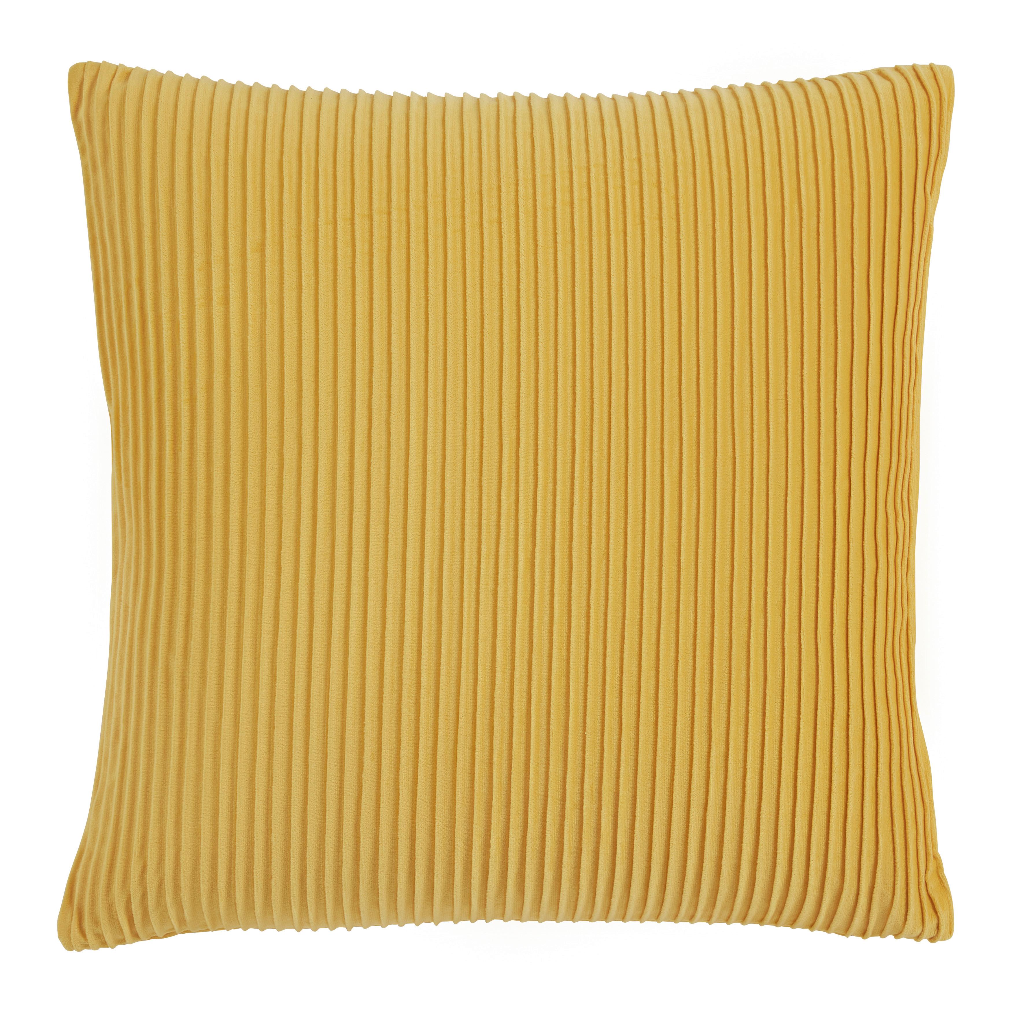 Zierkissen Melania Gelb ca. 45x45cm - Gelb, Romantik / Landhaus (45/45cm) - Modern Living