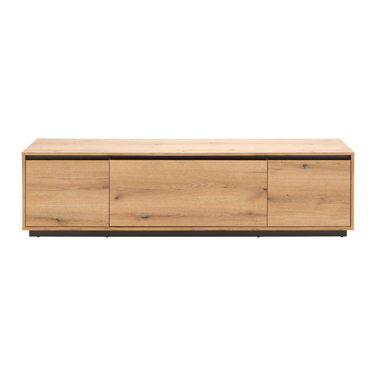 Tv Komoda Puro - boje hrasta/crna, Moderno, drvni materijal (180/48/42cm) - Modern Living