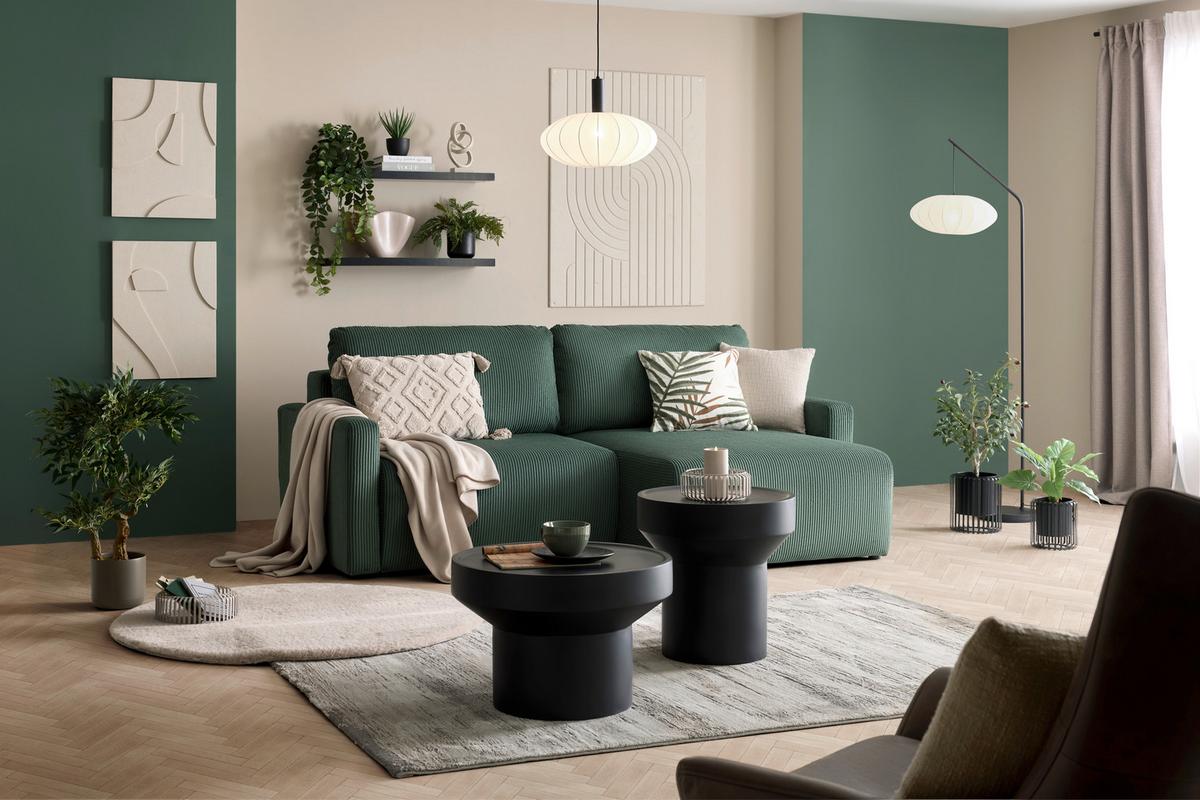 Couchtisch Gradino Schwarz - Schwarz, MODERN, Holz (60/40cm) - Premium Living