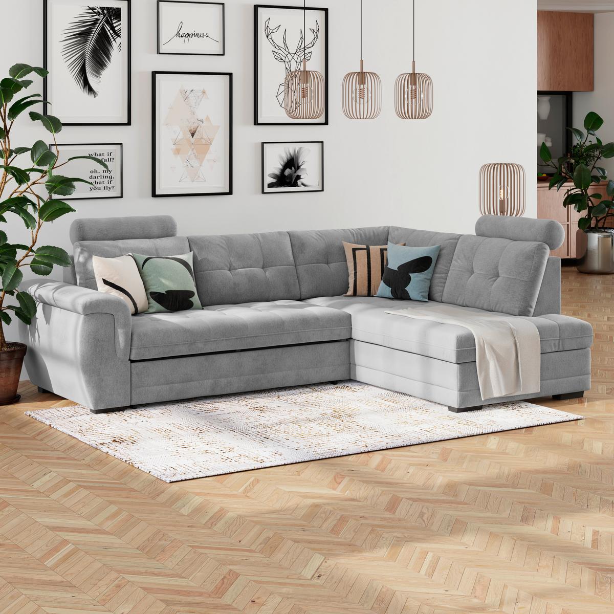 Coltar FALCO NEW - gri deschis, Konventionell, textil (183/251cm) - Mömax