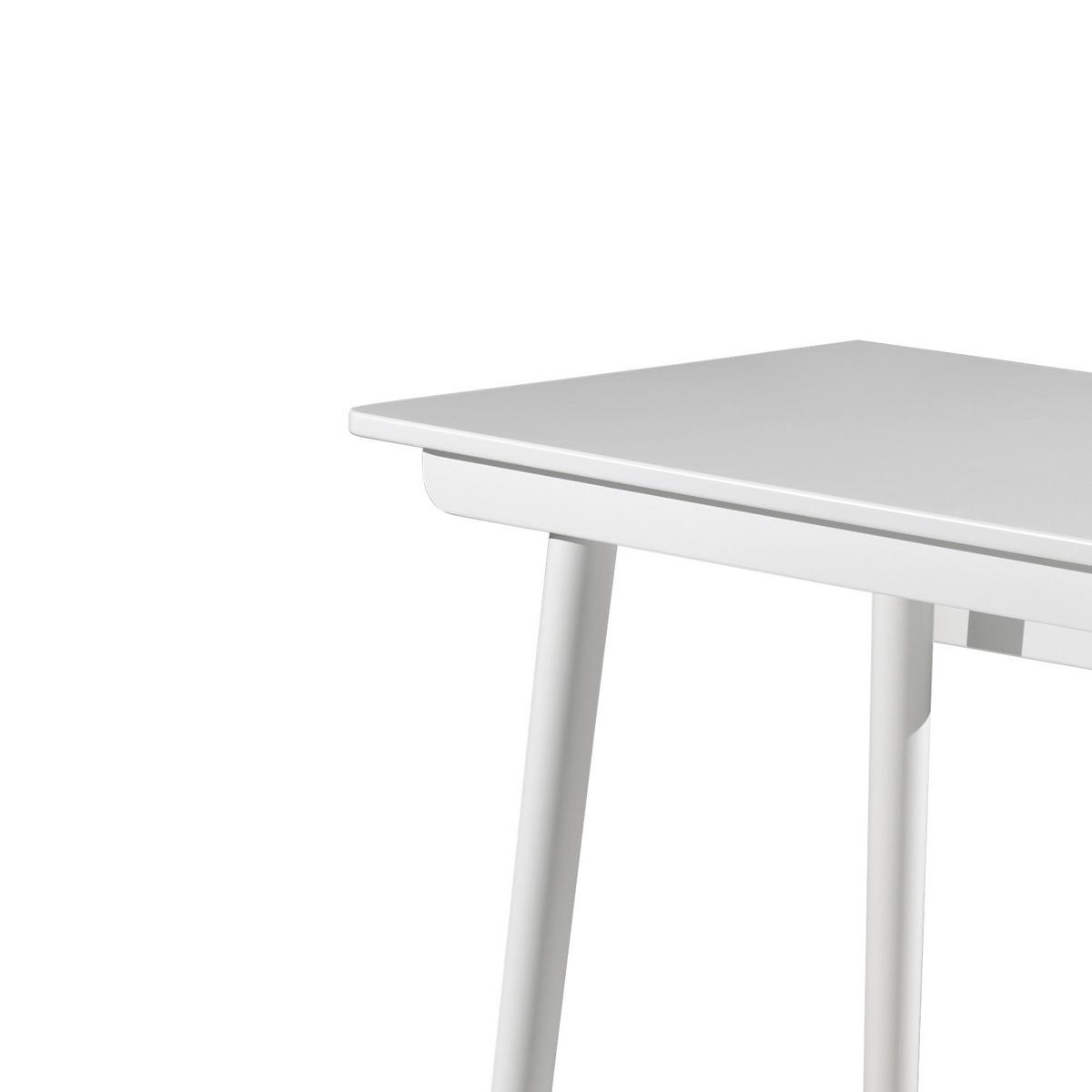 Jugendschreibtisch Billy Weiß - Goldfarben/Weiß, MODERN, Holzwerkstoff/Kunststoff (125/75/60cm) - Vipack