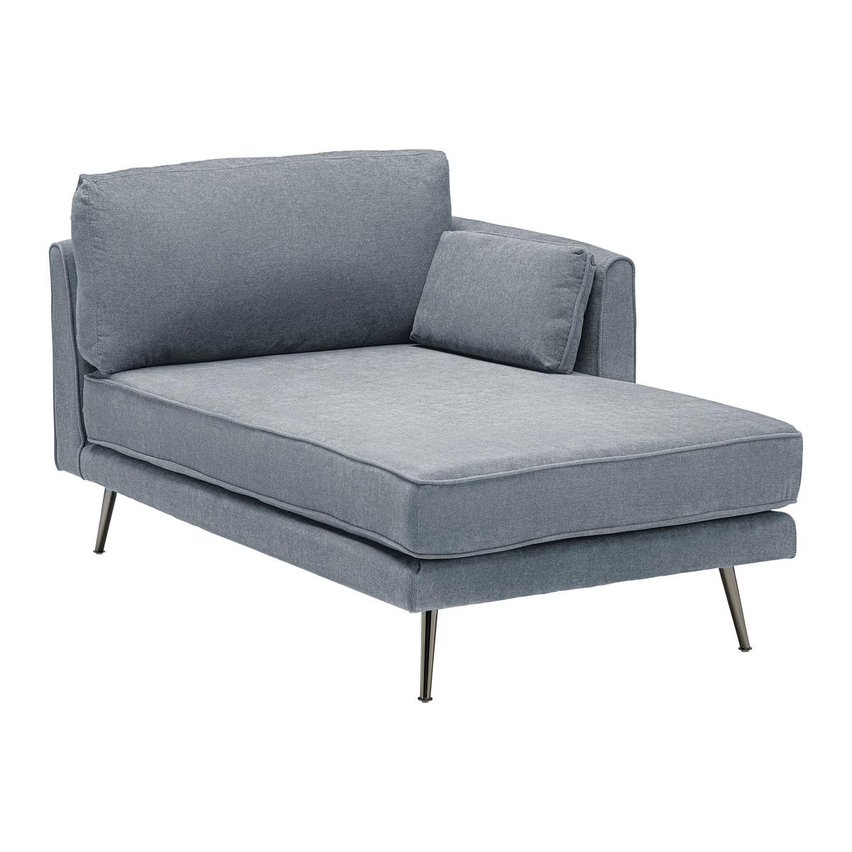 Wohnlandschaft grau, "Dunja" - Grau, Modern, Holz/Textil (295/89/161cm) - Bessagi Home