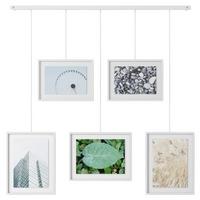 Collagen-Bilderrahmen Weiß - Weiß, Design, Glas/Metall (79,4/3,18/69,5cm) - Umbra