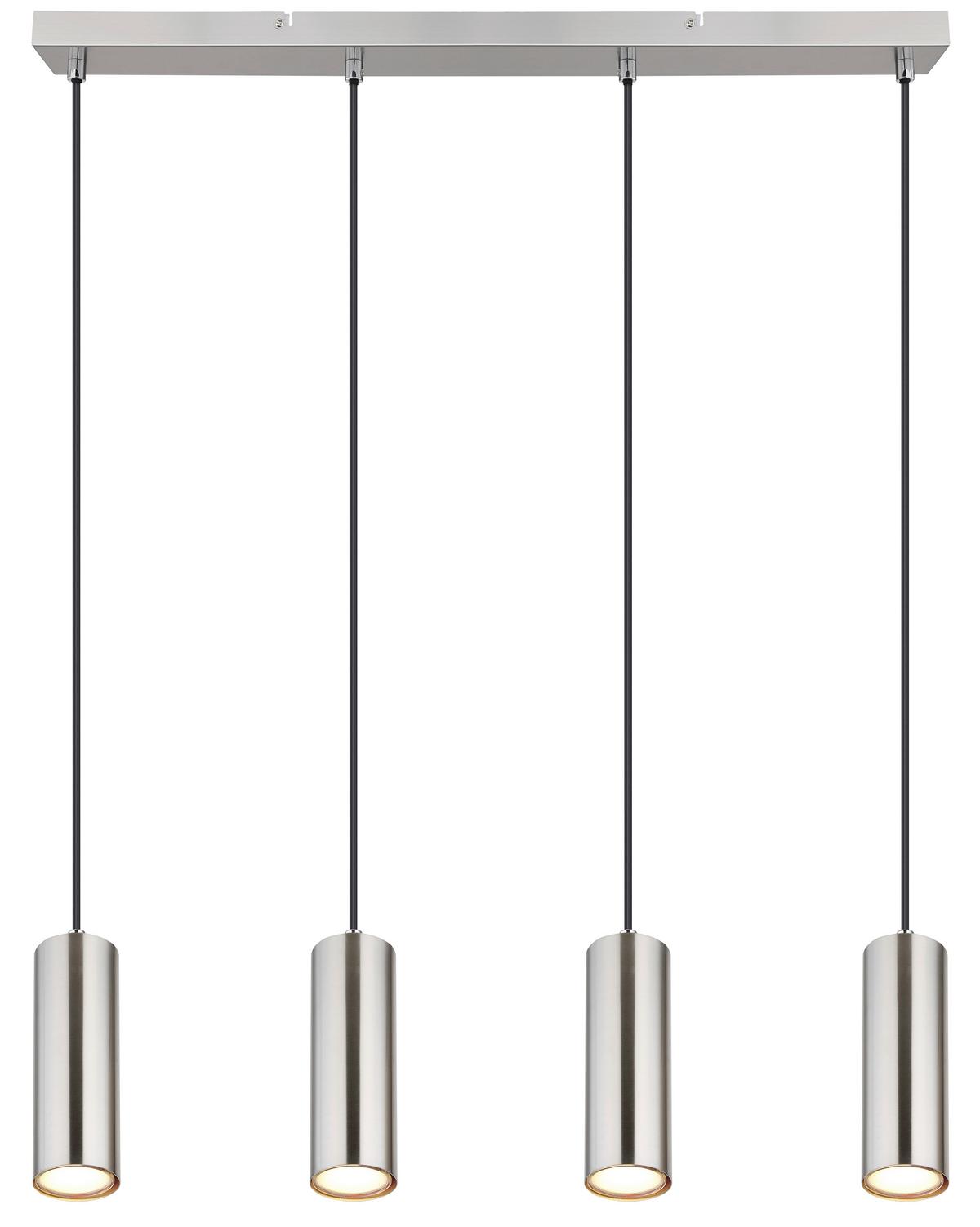 Hängeleuchte Robby max. 35 Watt - Chromfarben, Design, Metall (65/6/120cm) - Globo