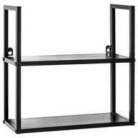 REGAŁ ŚCIENNY SHEFFIELD - czarny, Design, metal (36/36/15cm)