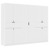 Ormar S Klasičnim Vratima Ticao - bijela/siva, Moderno, drvni materijal/metal (271/210/54cm) - Modern Living