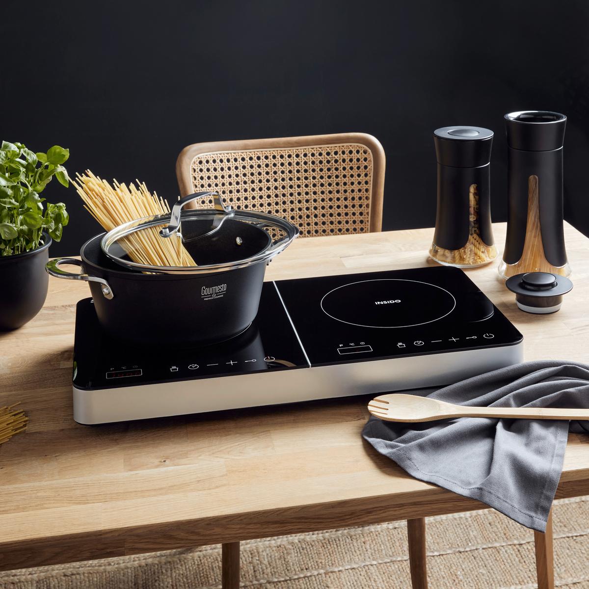 Indukciós Főzőlap Devin - fekete, Romantik / Landhaus, műanyag/Üveg (56/31/6,5cm) - Insido