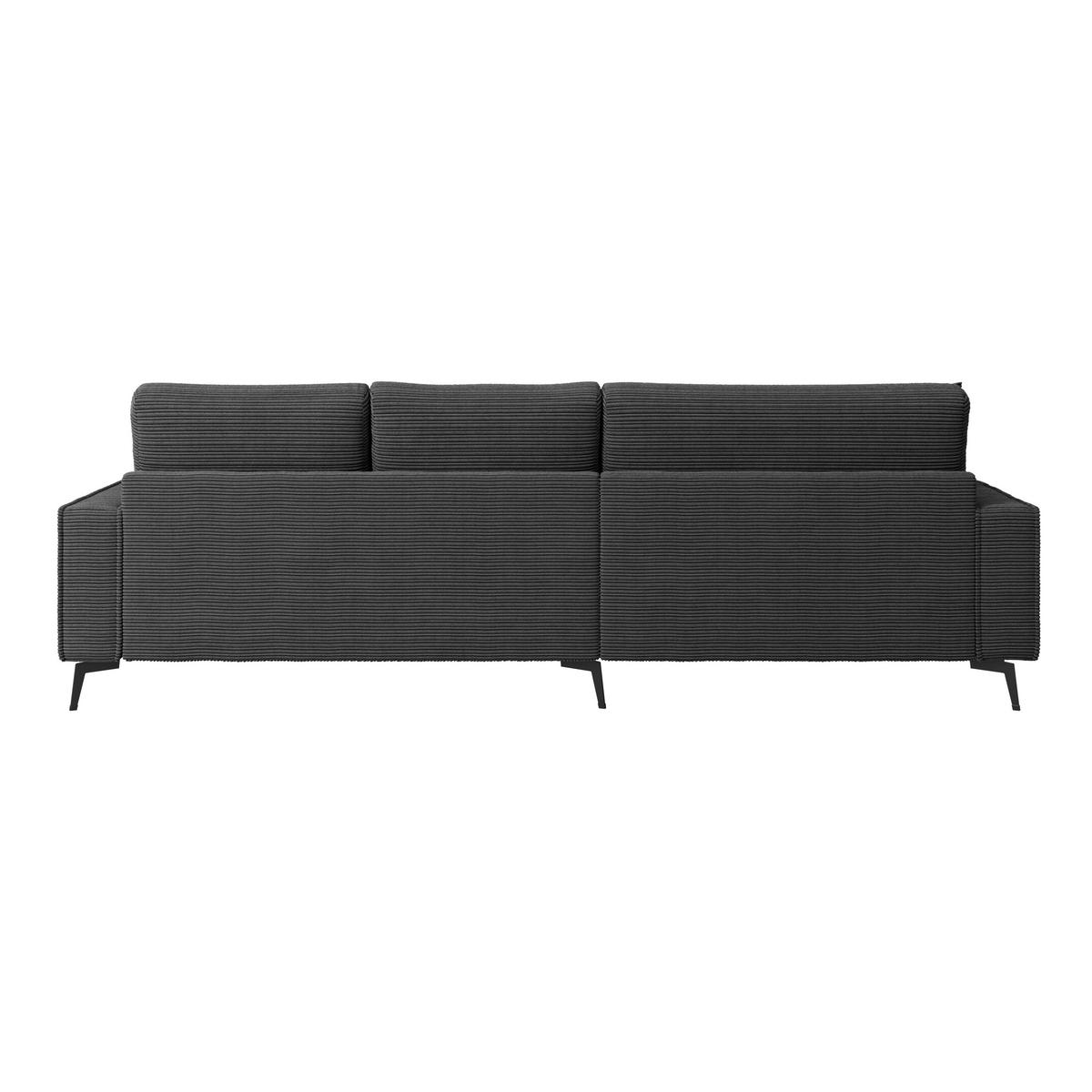 Kutna Garnitura Zero - crna, Trend, tekstil (173/286cm)