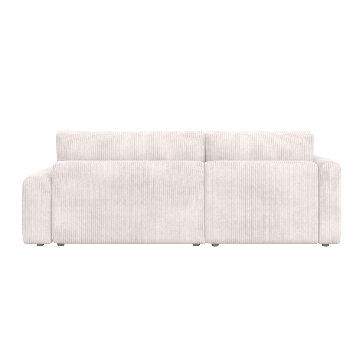 Canapea modulara GIA - alb, Modern, lemn/textil (261/197cm) - Bessagi Home