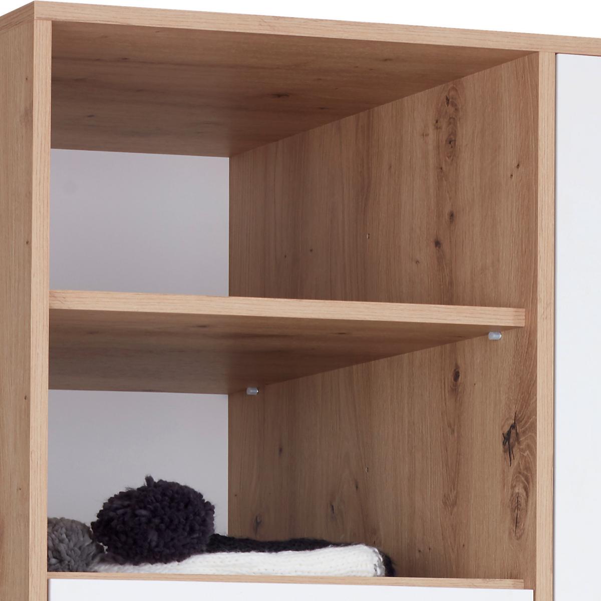 Ormar Za Odjeću Box - bijela/hrast Artisan, Moderno, drvni materijal/plastika (147/205/55cm) - Modern Living