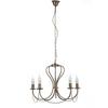 Kronleuchter Candela bronzo Bronzefarben max. 6 Watt - Bronzefarben, Basics, Metall (55/105cm)