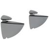 VÄGGHÅLLARE X-TRA -SB- - aluminiumfärg, metall/plast (7,5/6,5/3cm) - Mömax