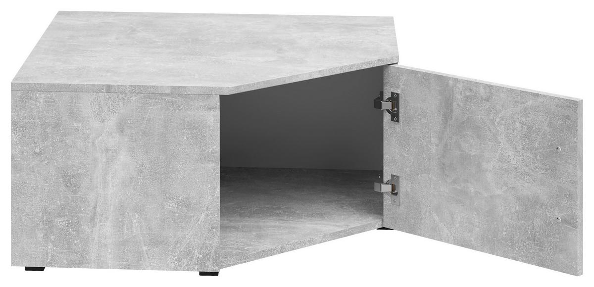 Aufsatzschrank Multistauraum Betonoptik - Schwarz/Grau, Modern, Holzwerkstoff/Kunststoff (71,5/35/71,5cm) - Premium Living