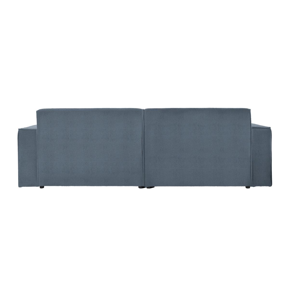 Wohnlandschaft Loft Blaugrau - Blaugrau/Schwarz, MODERN, Kunststoff/Textil (172/75/265cm) - Mömax