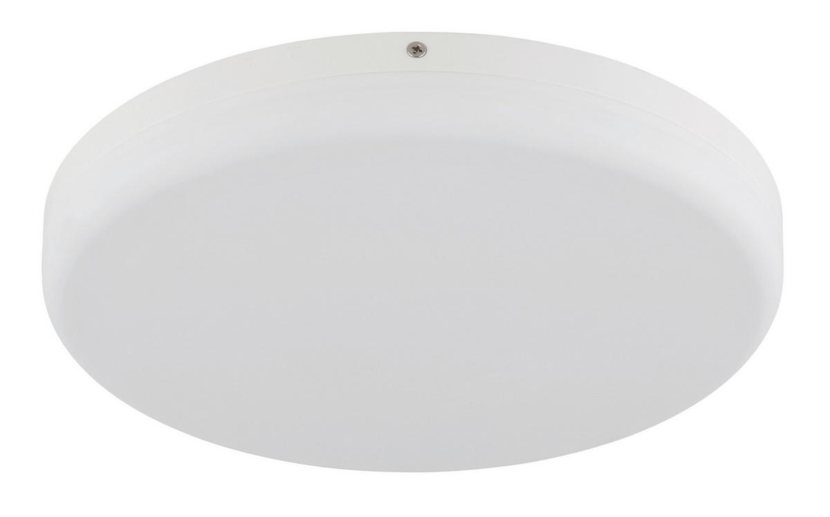 LED-DECKENLEUCHTE 12387-24W MATTHEW - Weiss, Konventionell, Kunststoff (30/5cm) - Globo