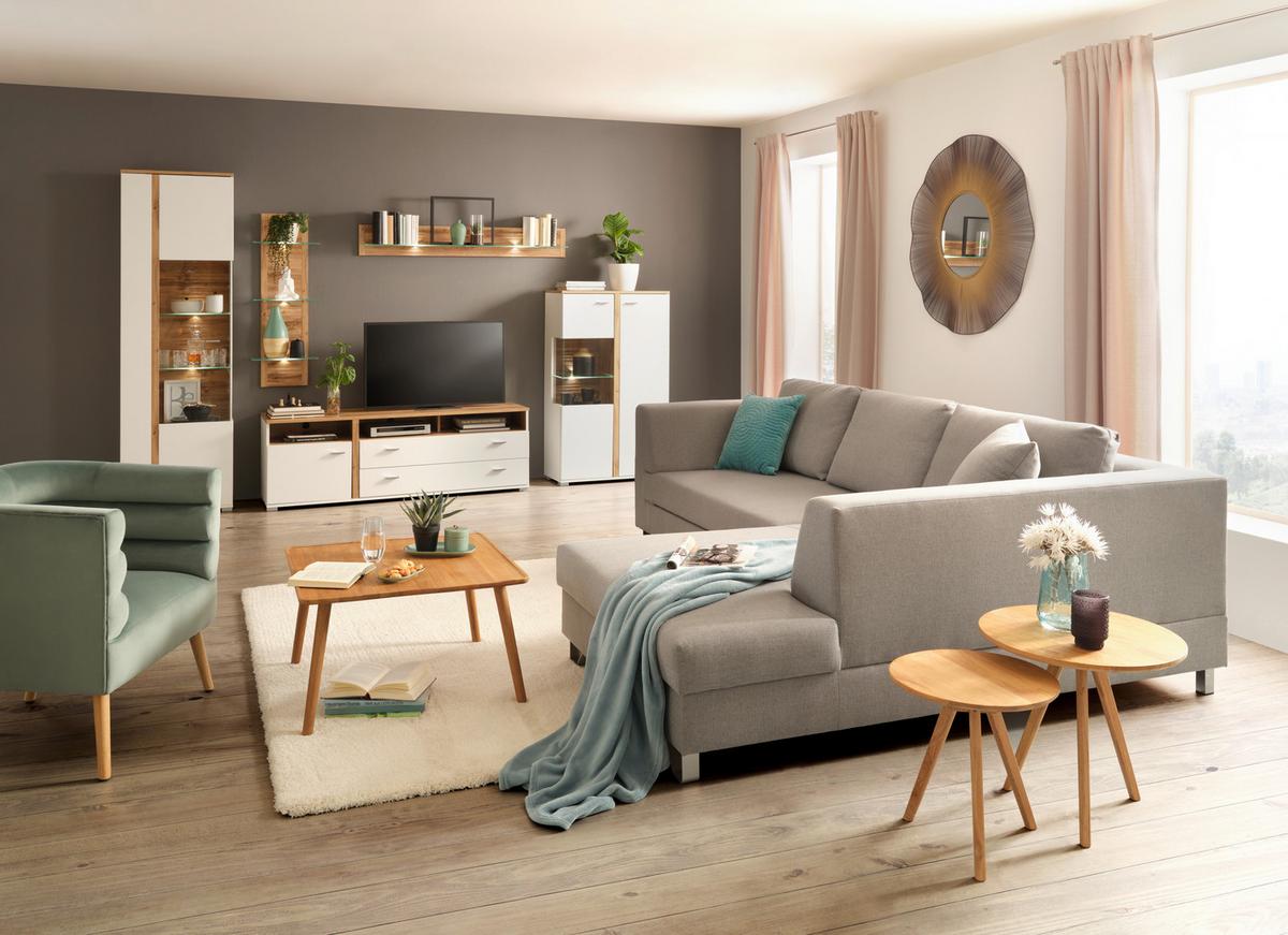 Wandboard Eichefarben - Eichefarben, Modern, Holzwerkstoff (139/20/19cm) - Mömax