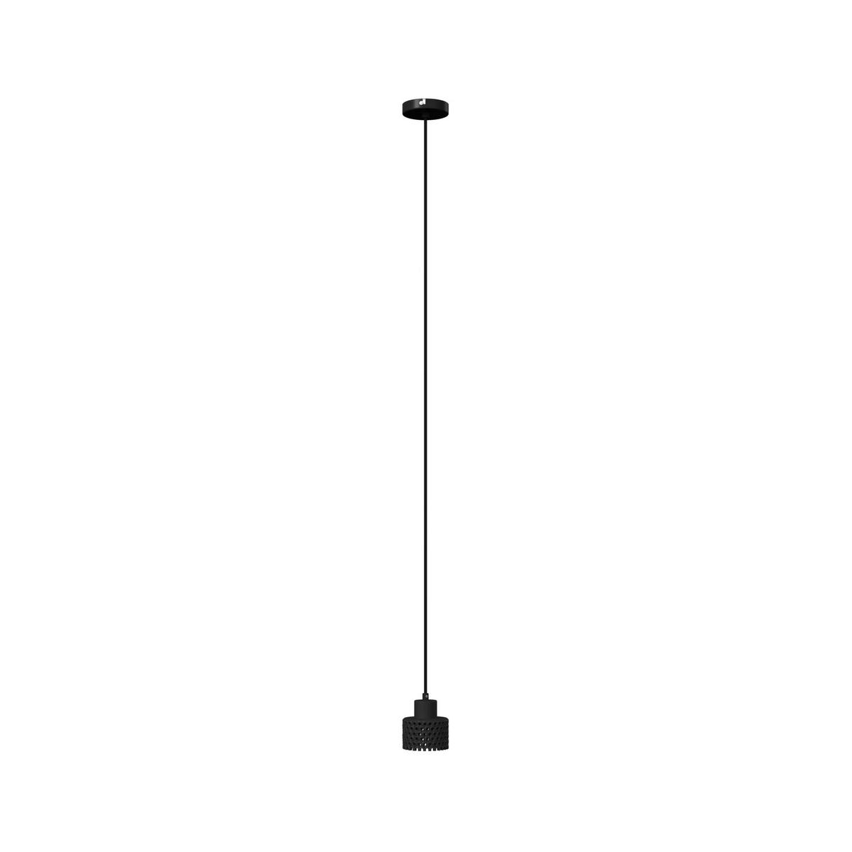 Hängeleuchte Lace Schwarz max. 40 Watt - Schwarz, MODERN, Keramik (12/167cm) - Bessagi Home