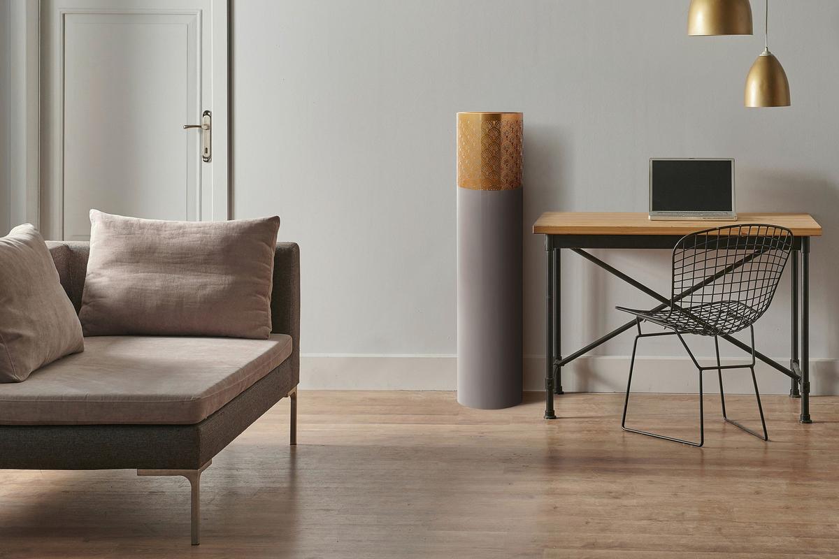 BODENVASE ART DECO 1145 - Goldfarben, Trend, Metall (25/121cm) - Kayoom