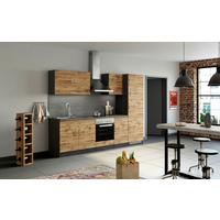 Küchenblock Sorrento ohne Geräte ca. 270 cm Eichefarben - Eichefarben/Anthrazit, MODERN, Holzwerkstoff (270/200/60cm) - Held