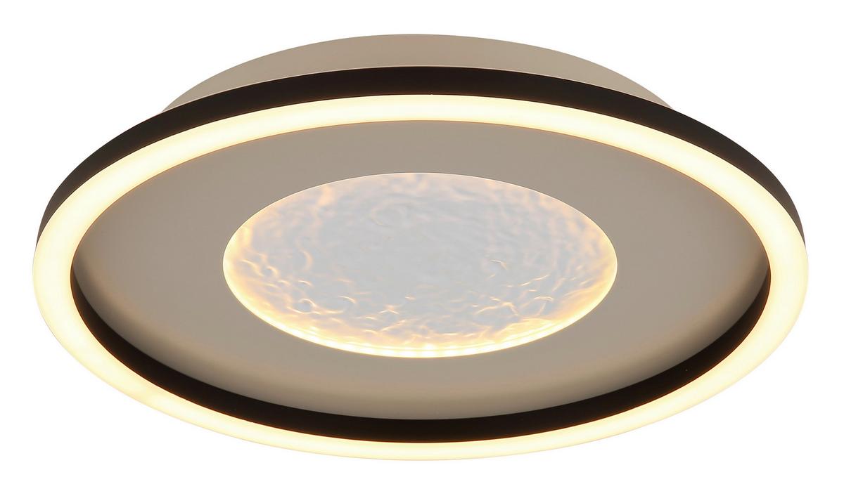 Led Stropna Svjetiljka Wiley - bijela/siva, Basics, metal/plastika (33/5,7cm) - Globo