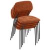 STOL LARA - brun/svart, Modern, metall/textil (44/78,5/49cm) - Mömax