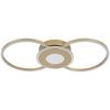 PLAFONNIER LED ALEXANDER - couleur chromée/Cappuccino, MODERN, métal/matière synthétique (57,5/28,5/6cm) - Mömax