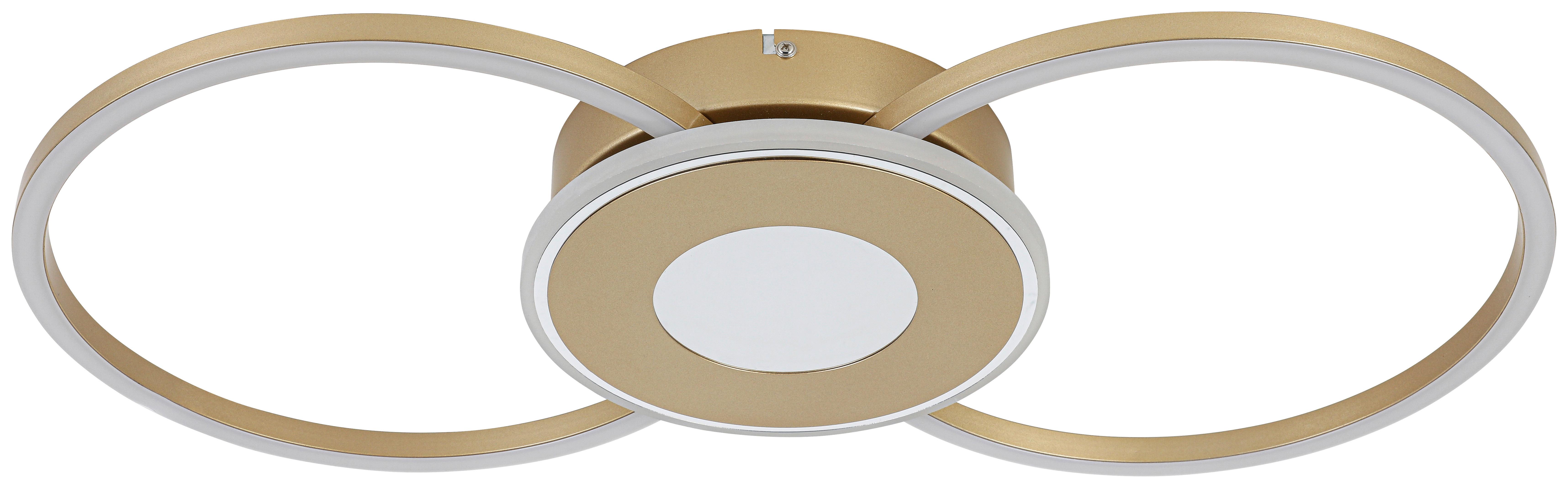 LED-TAKLAMPA ALEXANDER - kromfärg/cappuccino, Modern, metall/plast (57,5/28,5/6cm) - Mömax