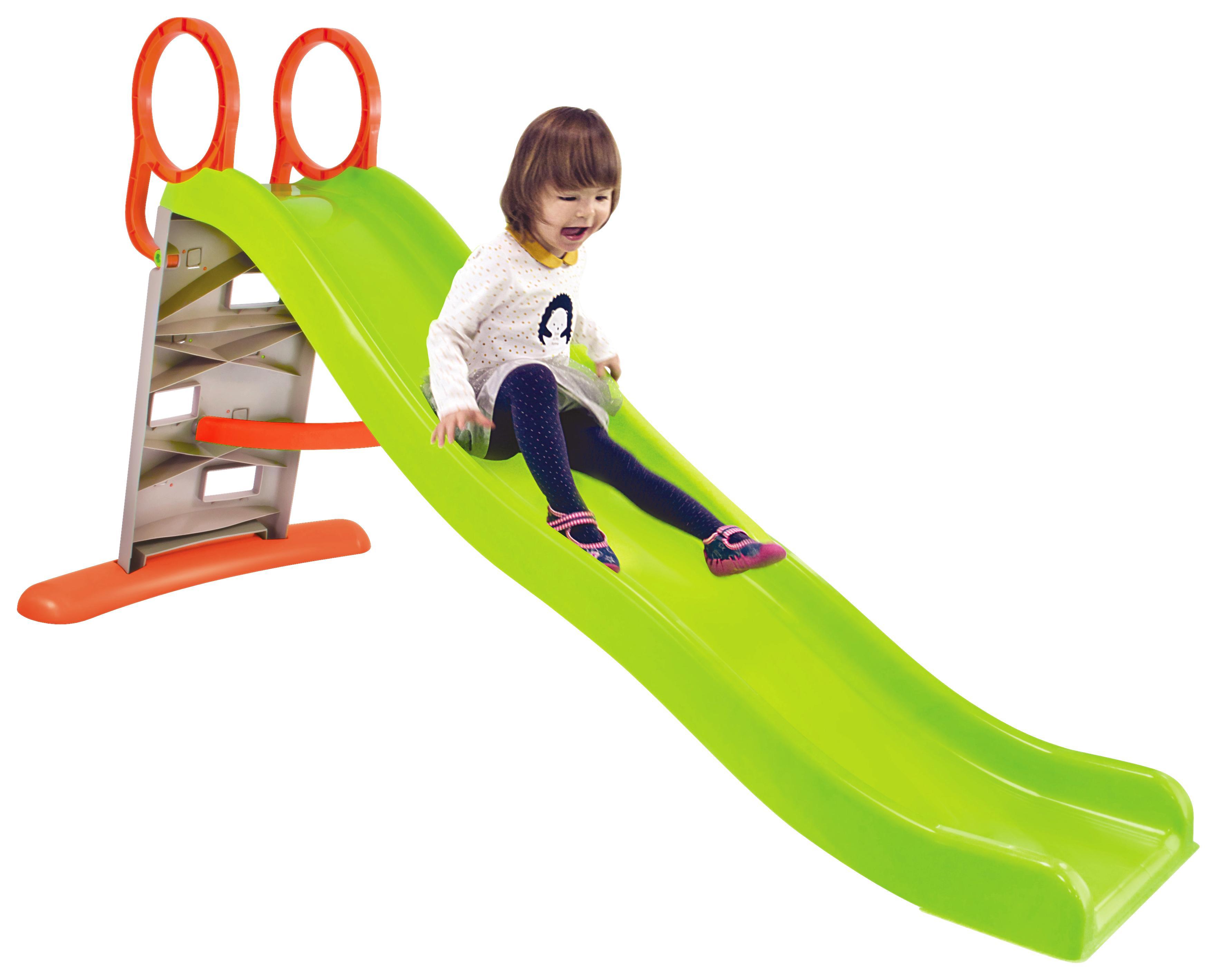 Wasserrutsche aus Kunststoff - Orange/Grau, Basics, Kunststoff (205/84/110cm)